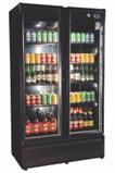 EXPOSITOR REFRIGERADOR VERTICAL P/ BEBIDAS 2P TOTAL BLACK VIDRO AQUECIDO 220V