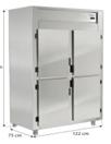 GELADEIRA COMERCIAL POPULAR 4 PORTAS 220V GREP-4P